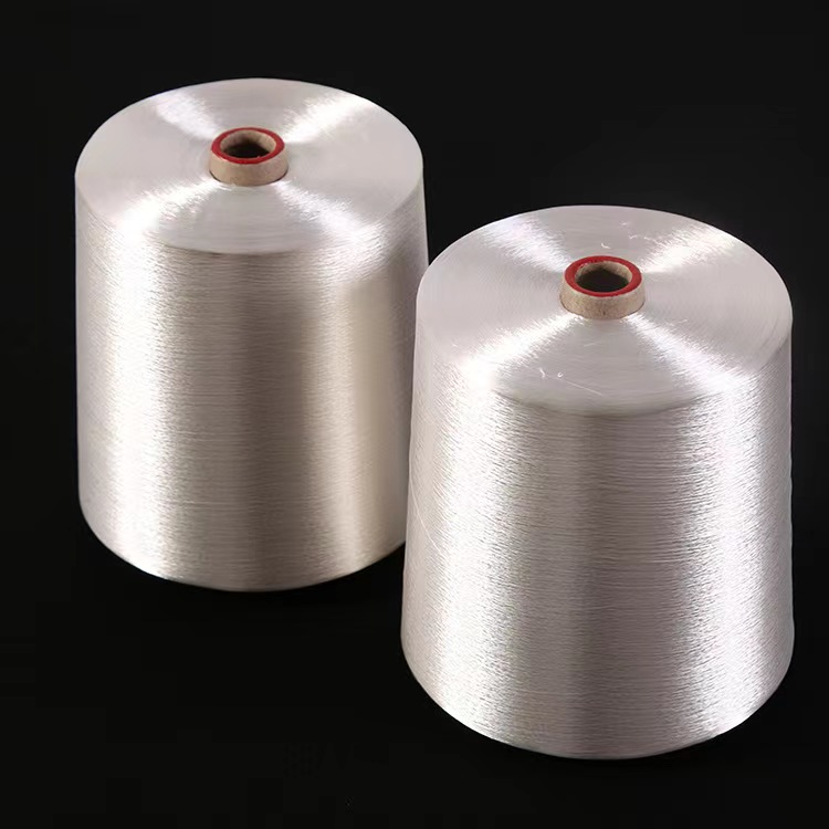 50D/24F Sợi viscose nhuộm màu trắng sáng thô cho thảm