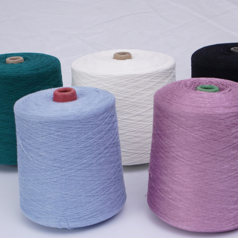 28NM/2 50 Tái chế polyester 50 sợi pha acrylic Bán buôn nhà máy Ring Spun
